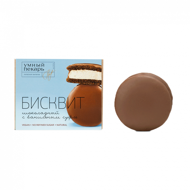 Бисквит шоколадный с ванильным суфле Bob